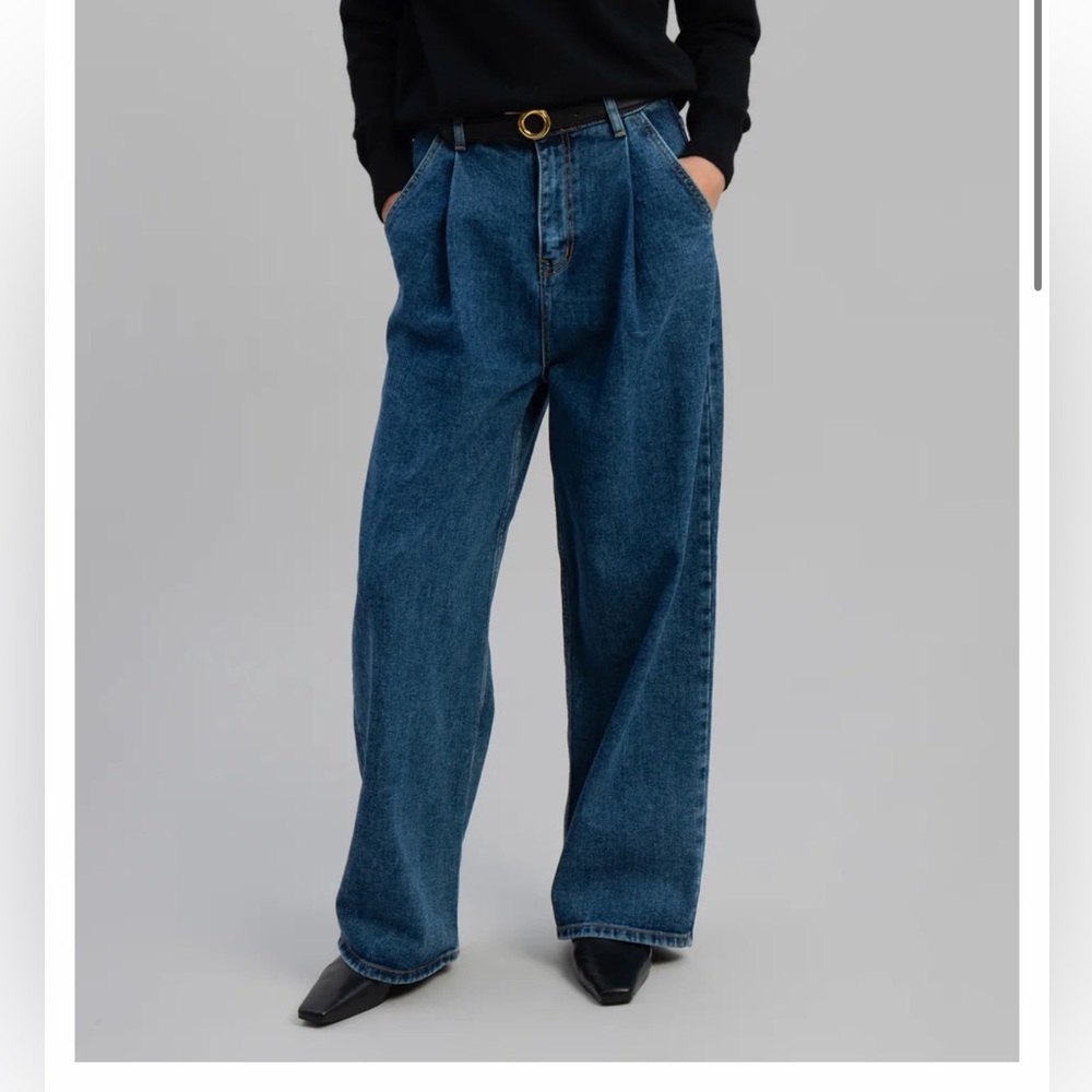 Frankie Shop Dark Blue Boyfriend Jeans